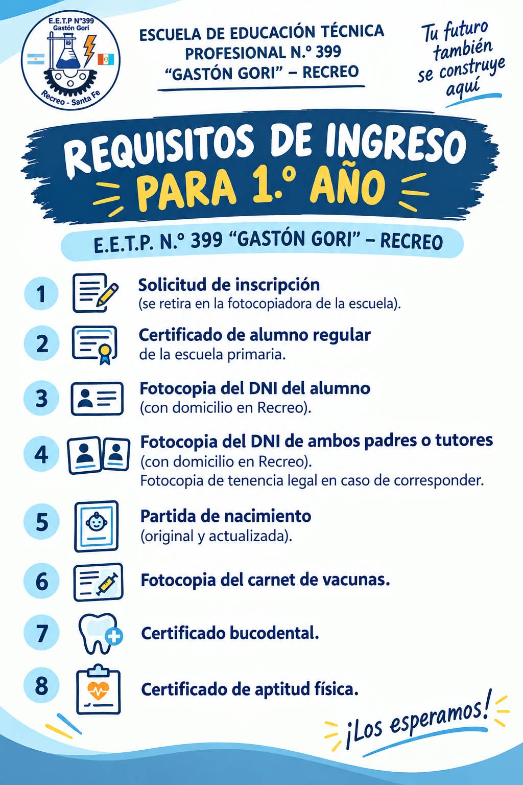 Requisitos de Ingreso Primer Año